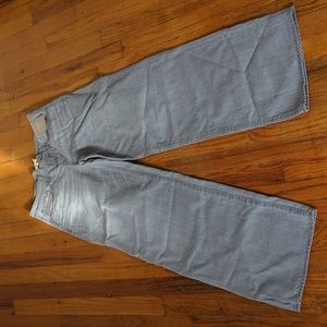 Madewell gray low rise superwide leg jeans